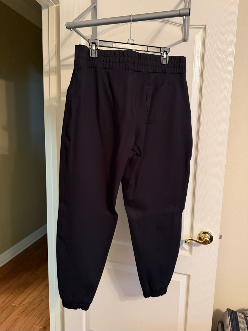 Spanx  Black Elastic Cuff Pants - Casual Comfort